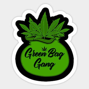 Green Bag Gang Sticker